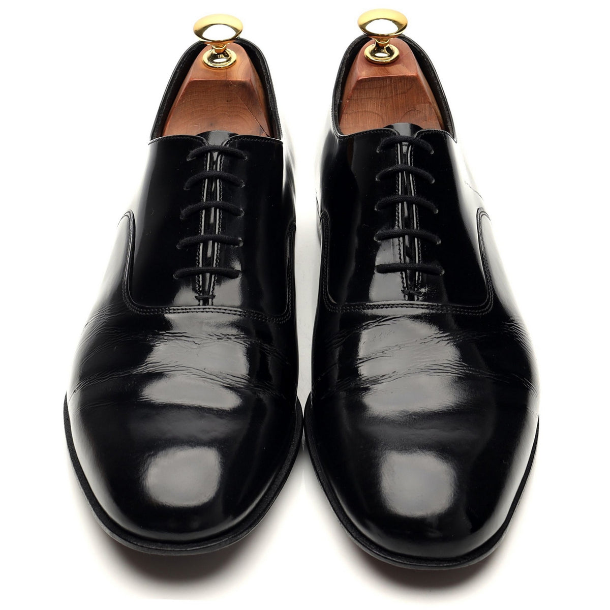&#39;Alastair&#39; Black Patent Leather Oxford UK 8.5 F