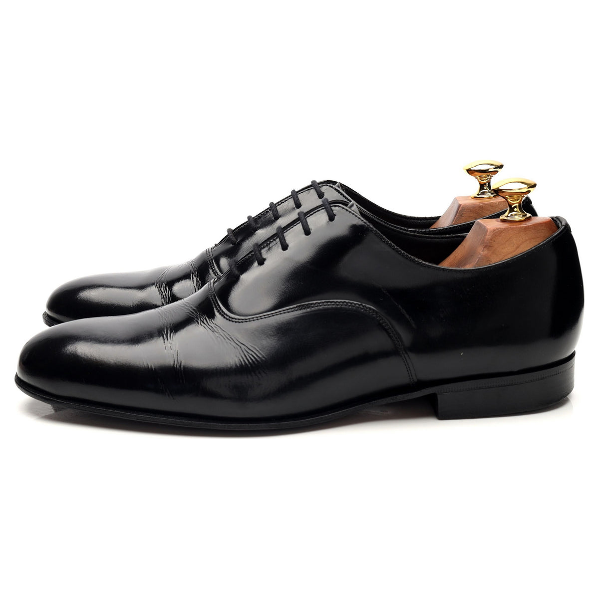 &#39;Alastair&#39; Black Patent Leather Oxford UK 8.5 F