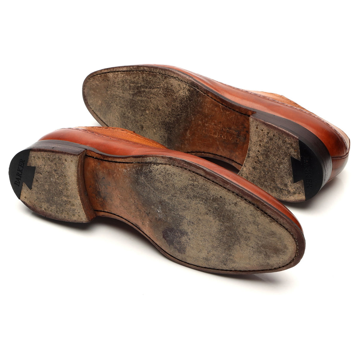 &#39;Rochester&#39; Tan Brown Leather Oxford Brogues UK 8 G