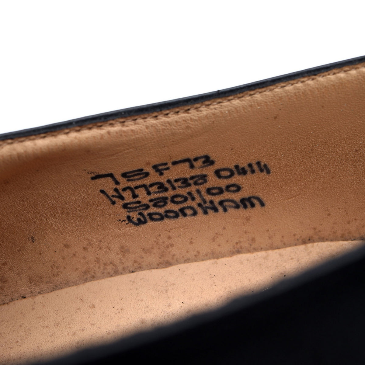 &#39;Woodham&#39; Black Leather Monk Strap UK 7.5 F