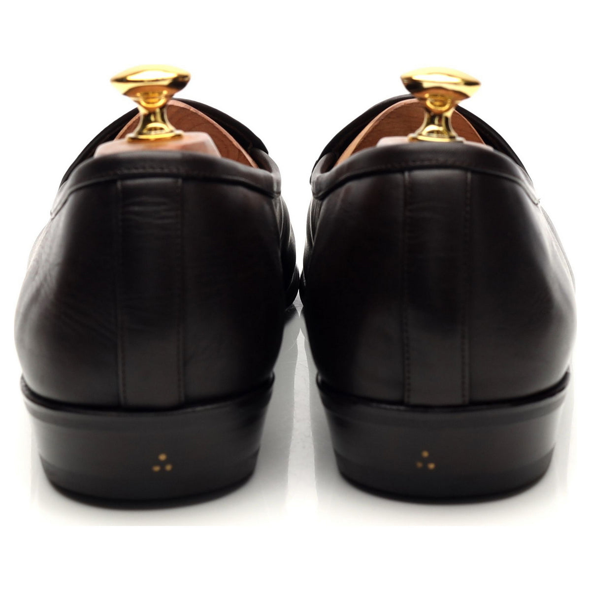 &#39;Sagan&#39; Dark Brown Leather Slip On Loafers UK 11 / UK 11.5