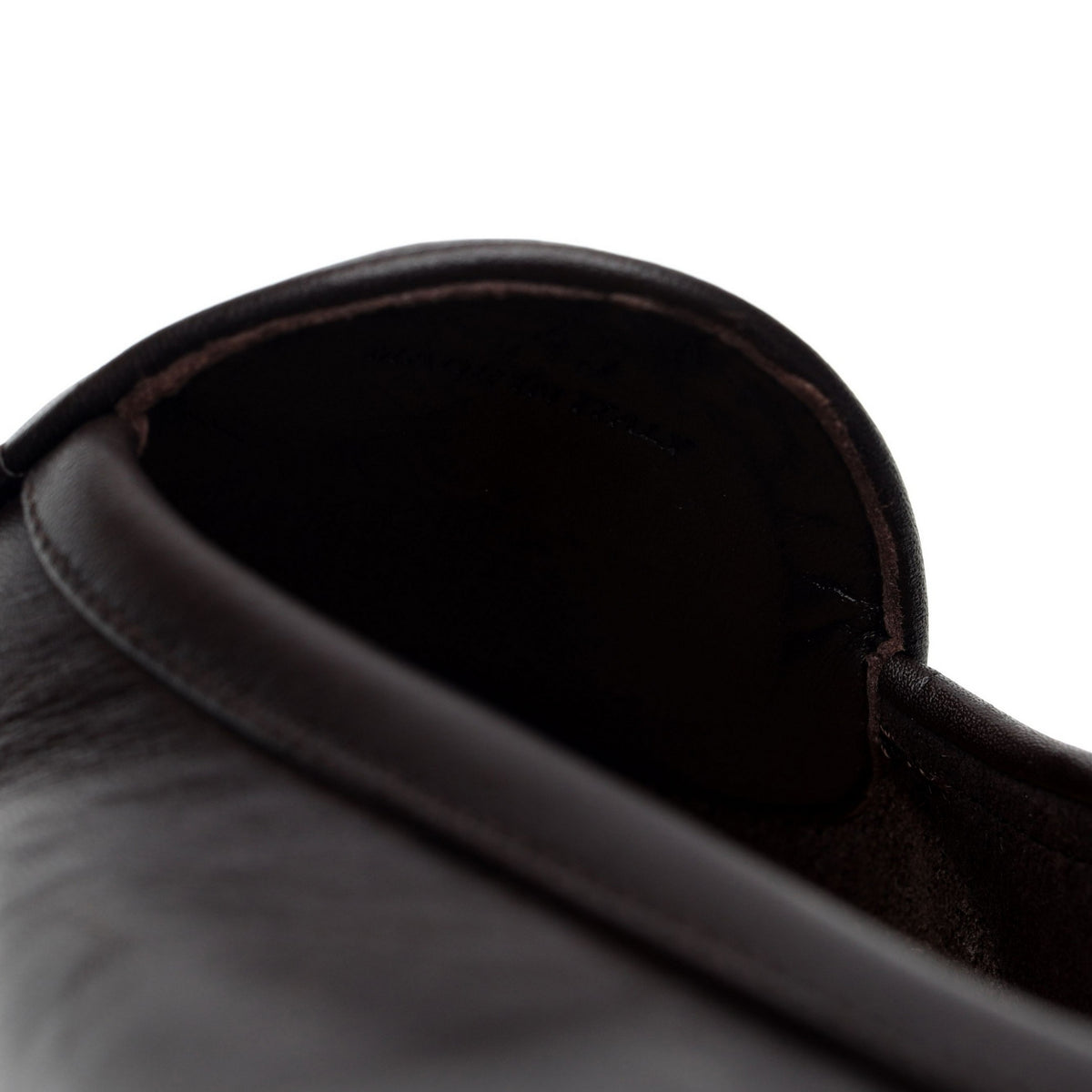 &#39;Sagan&#39; Dark Brown Leather Slip On Loafers UK 11 / UK 11.5