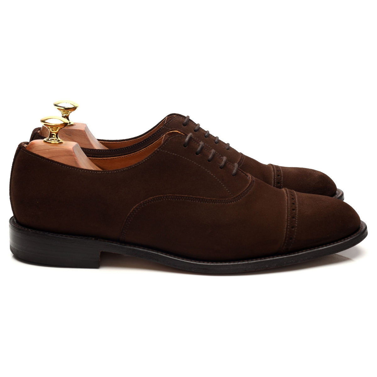 &#39;Epsom&#39; Brown Suede Oxford UK 8