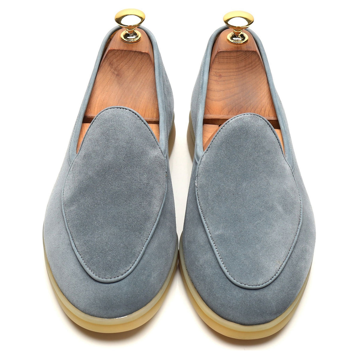 &#39;Sagan Stride&#39; Blue Suede Slip On Loafers UK 6 / UK 6.5