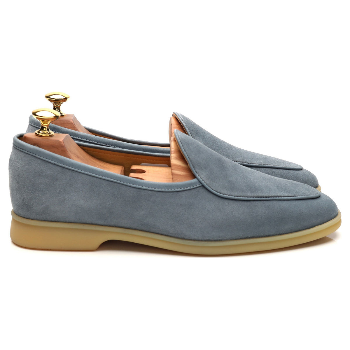 &#39;Sagan Stride&#39; Blue Suede Slip On Loafers UK 6 / UK 6.5