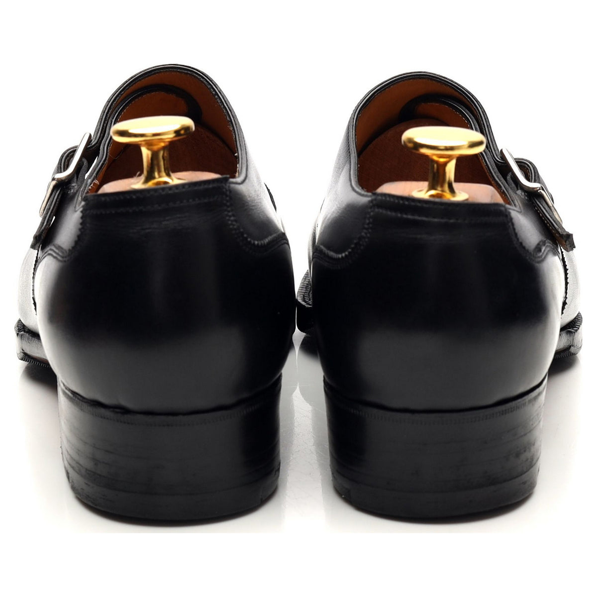 Bespoke Black Leather Monk Strap UK 6 / UK 6.5 E