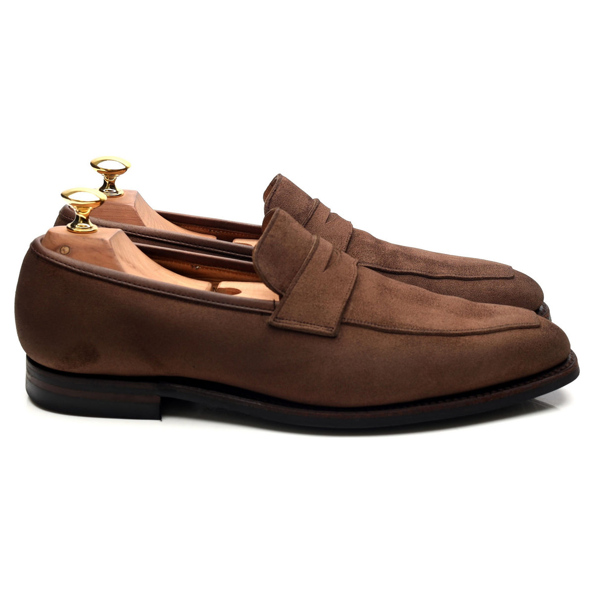 &#39;Merton&#39; Brown Suede Loafers UK 6 E