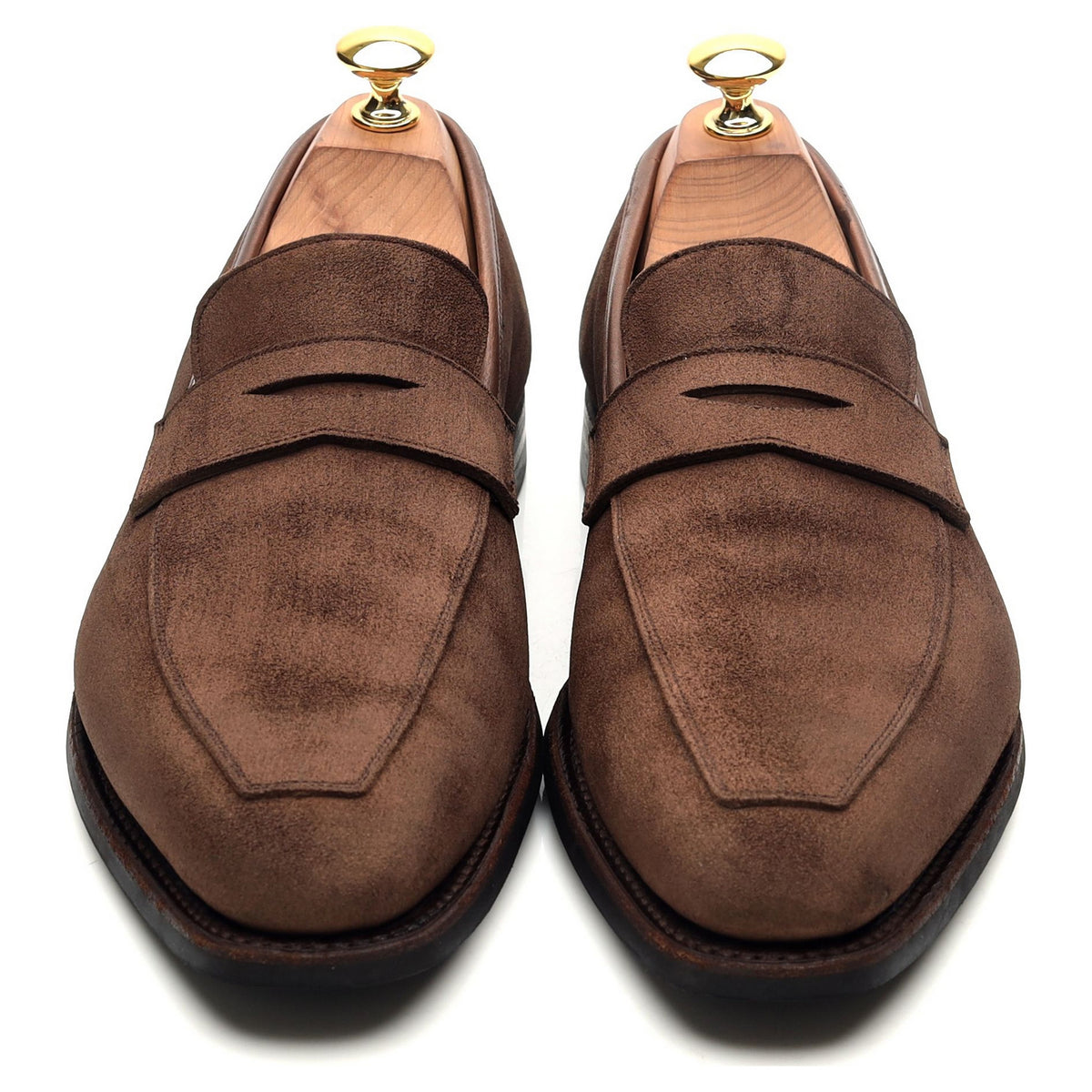 &#39;Merton&#39; Brown Suede Loafers UK 6 E