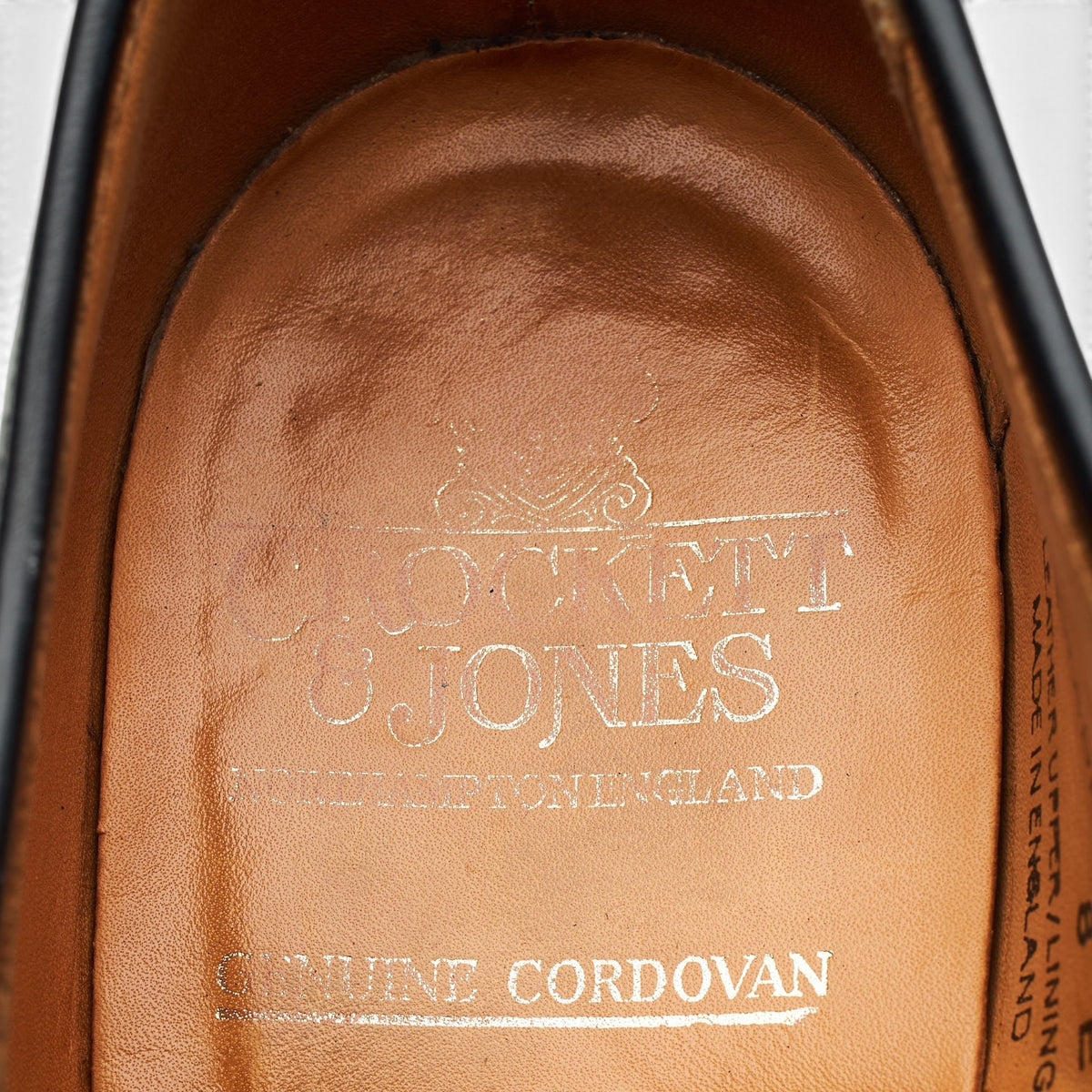 'Bradford' Black Cordovan Leather Derby UK 8 E