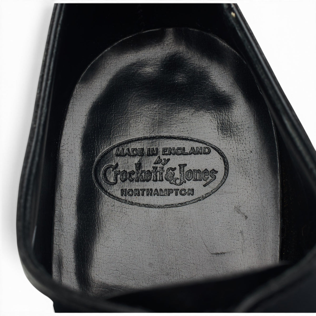 'Weymouth' Black Leather Wholecut Oxford UK 8 E