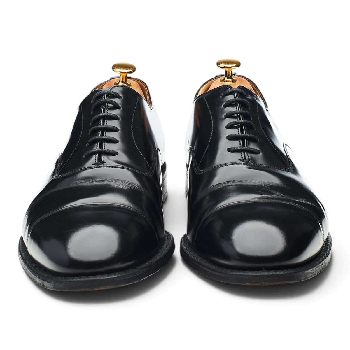 'Balmoral' Black Leather Oxford UK 13 G
