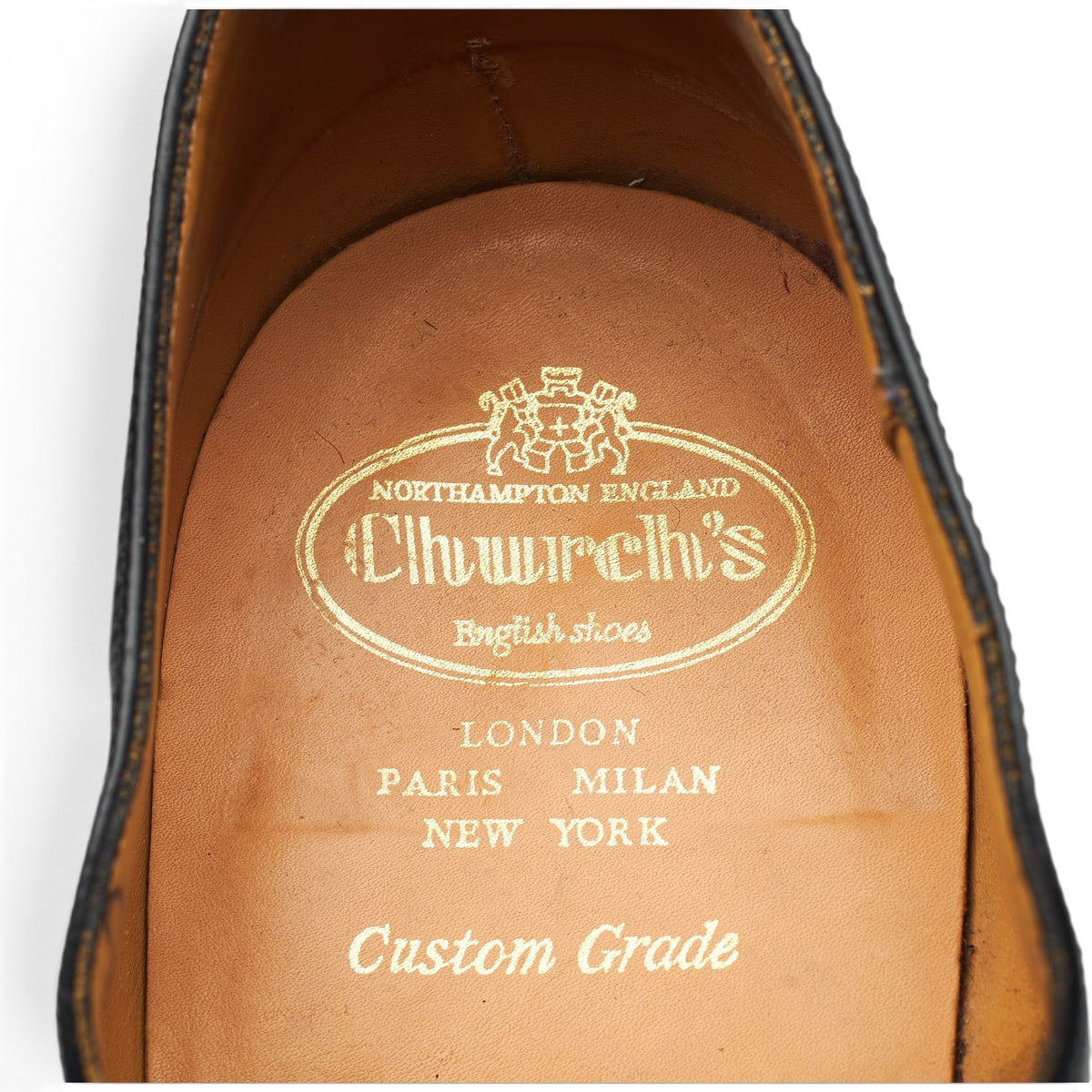 'Balmoral' Black Leather Oxford UK 13 G