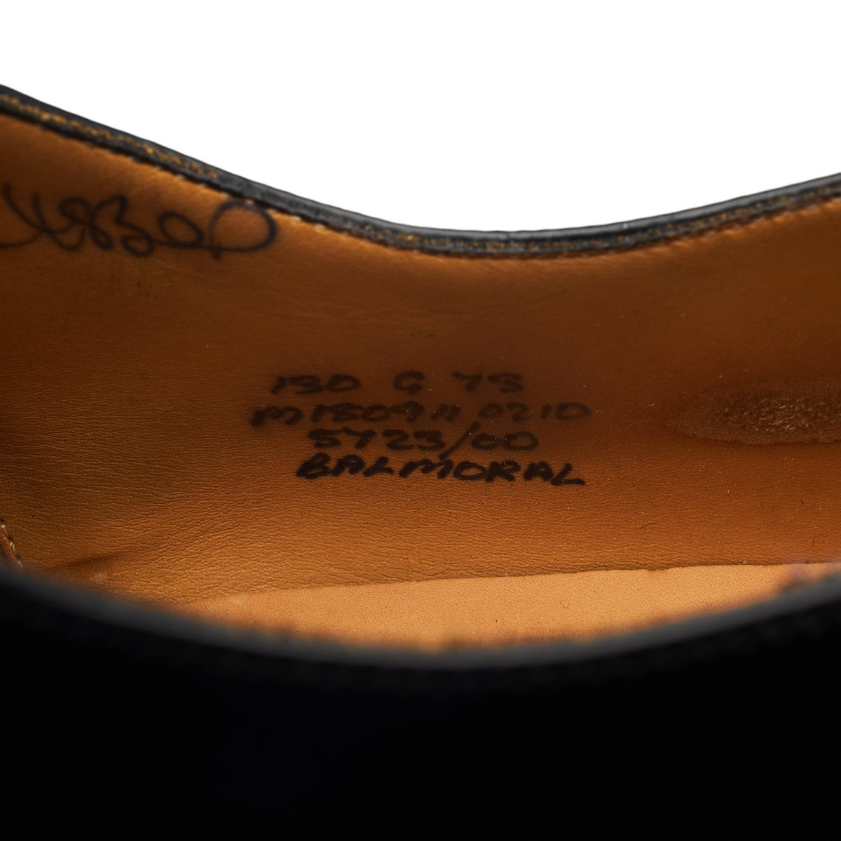 'Balmoral' Black Leather Oxford UK 13 G