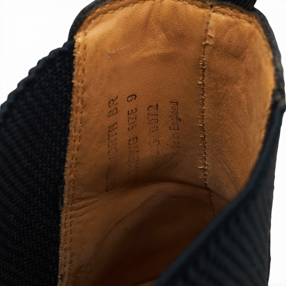 1880 'Chatsworth' Black Leather Chelsea Boots UK 9 G