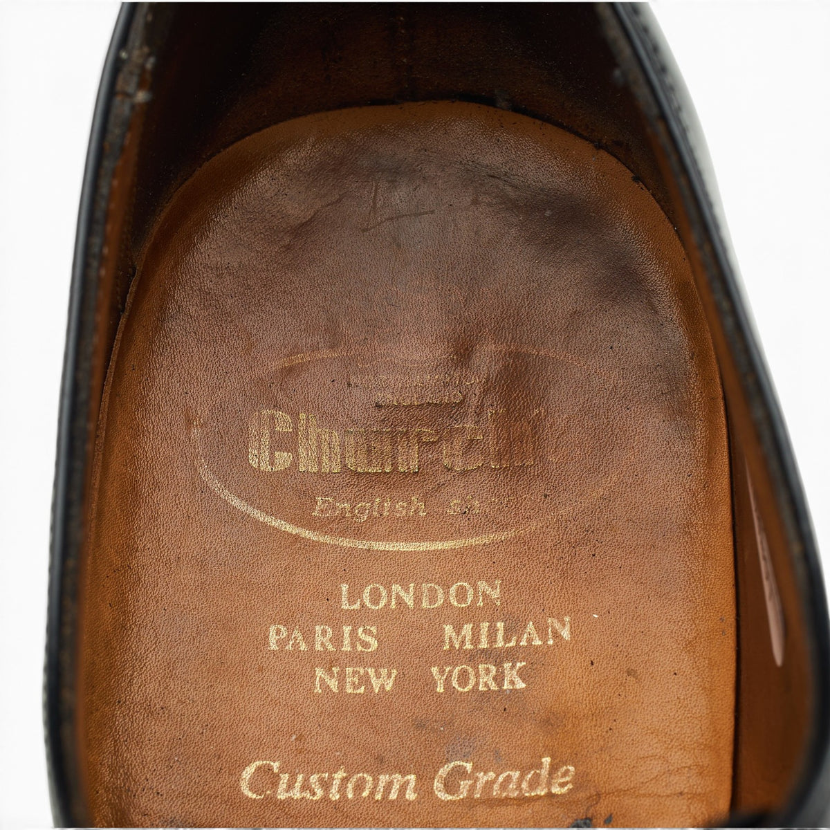 'Cranfield' Black Leather Derby UK 7.5 H