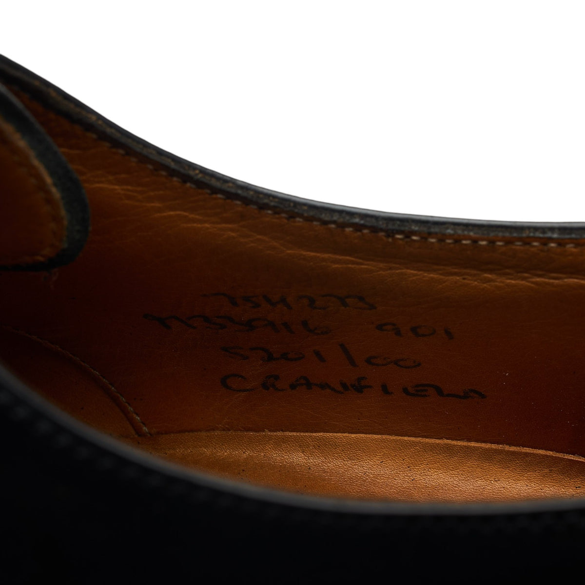 'Cranfield' Black Leather Derby UK 7.5 H