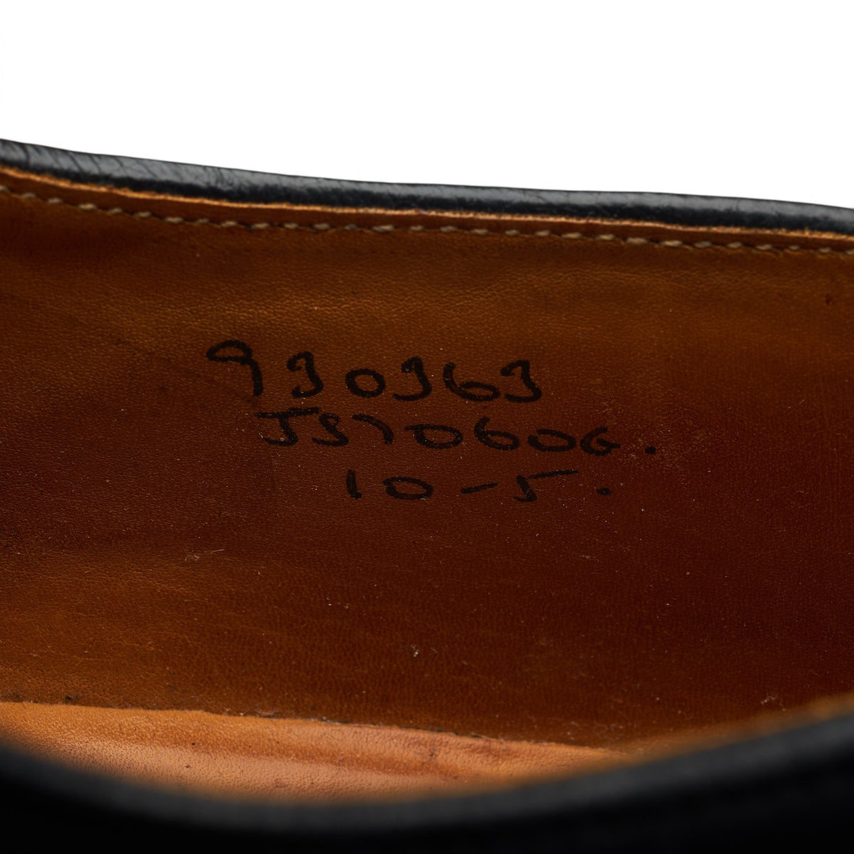 Black Leather Derby UK 10