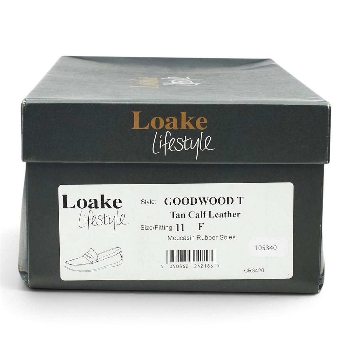 Lifestyle 'Goodwood' Tan Brown Leather Driving Loafers UK 11 F