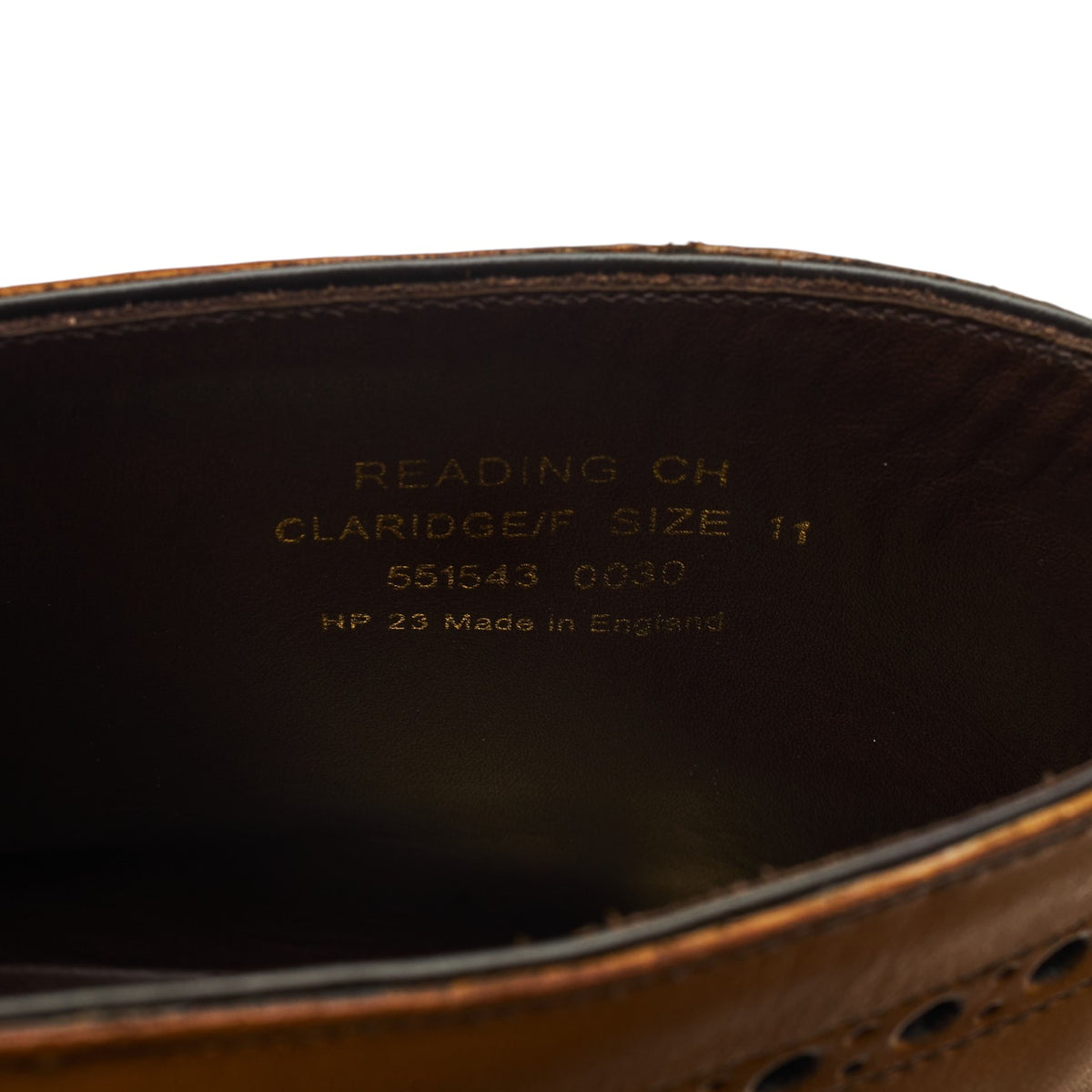 1880 'Reading' Tan Brown Leather Brogue Chukka Boots UK 11 F