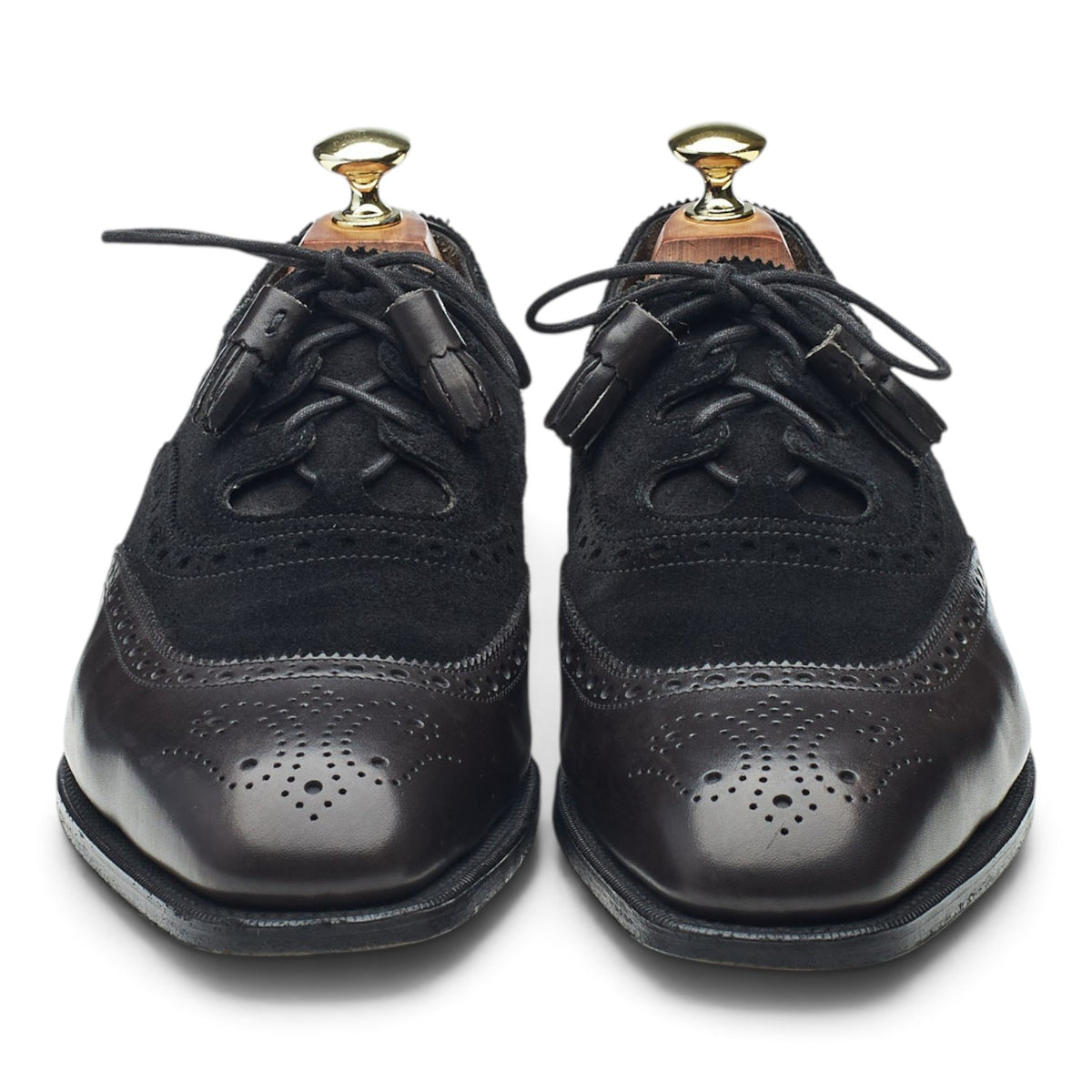 'Skye' Black Leather Ghillie Brogues UK 7.5 D