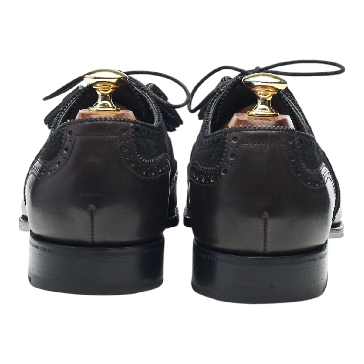 'Skye' Black Leather Ghillie Brogues UK 7.5 D