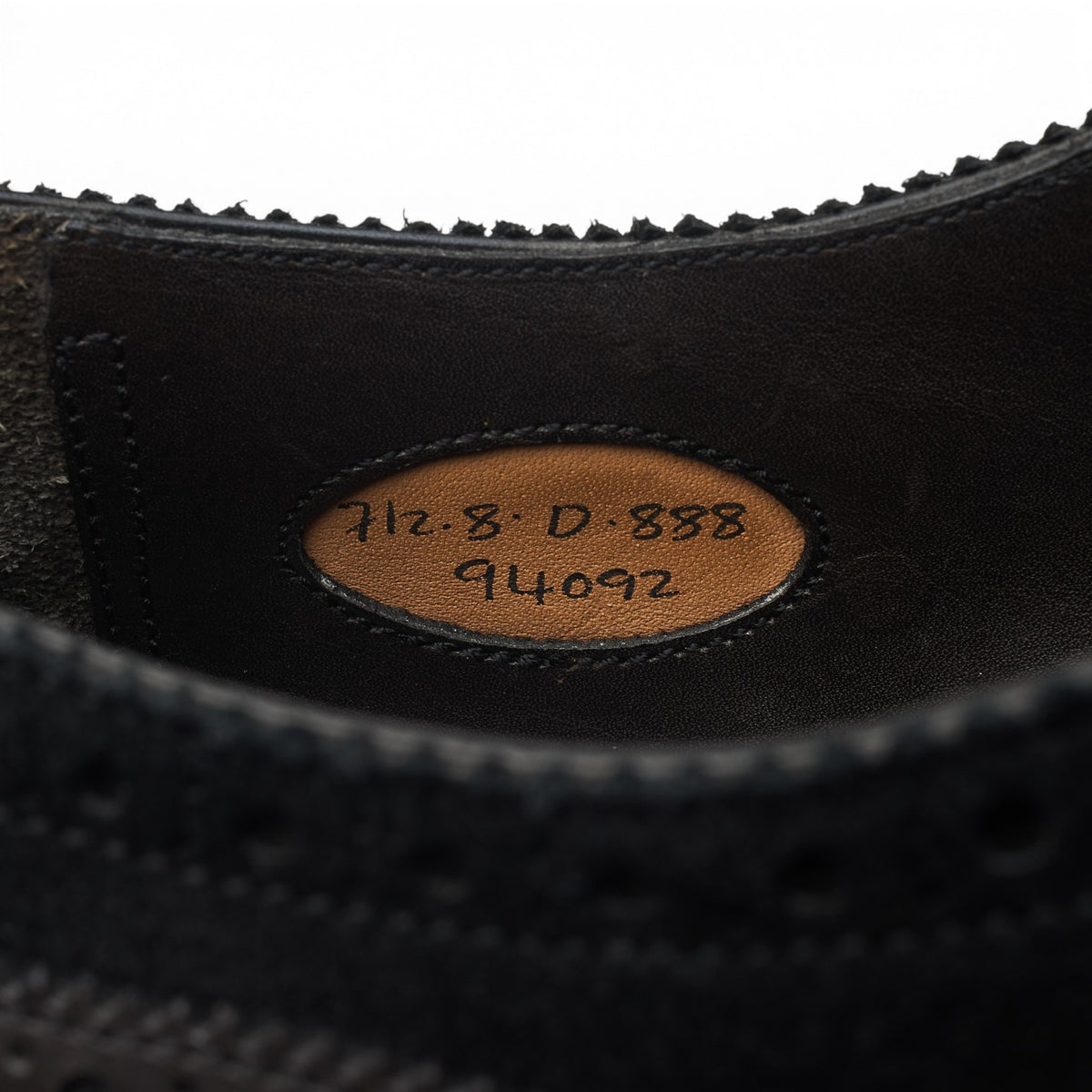 'Skye' Black Leather Ghillie Brogues UK 7.5 D