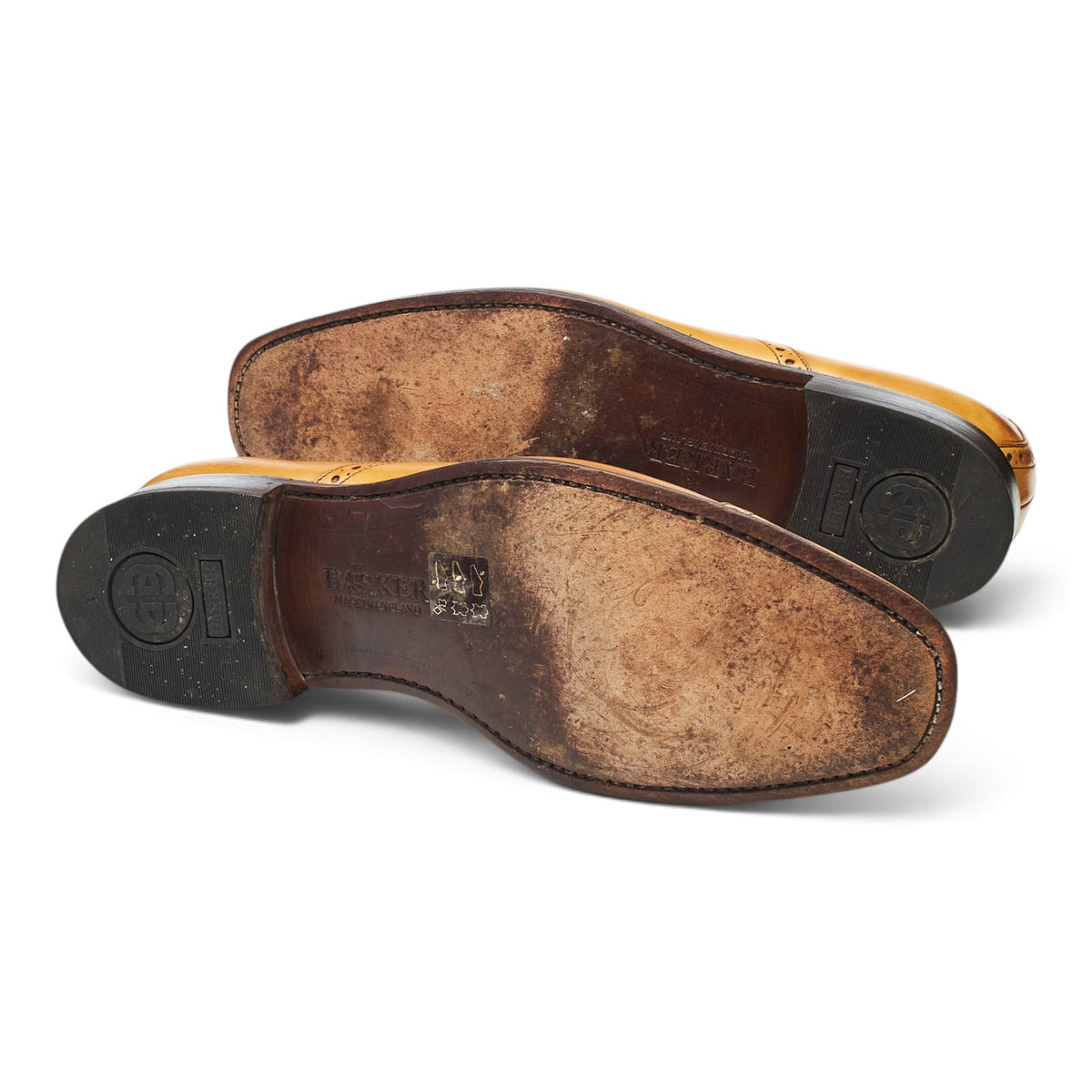 'Flynn' Tan Brown Leather Oxford Brogues UK 8.5 G
