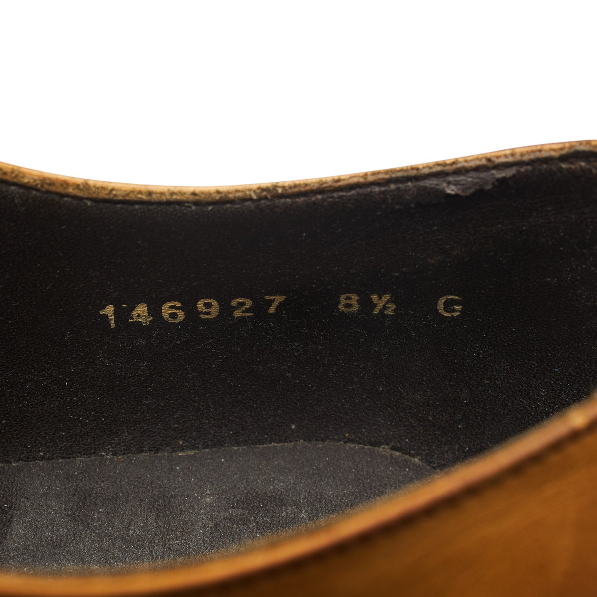 'Flynn' Tan Brown Leather Oxford Brogues UK 8.5 G