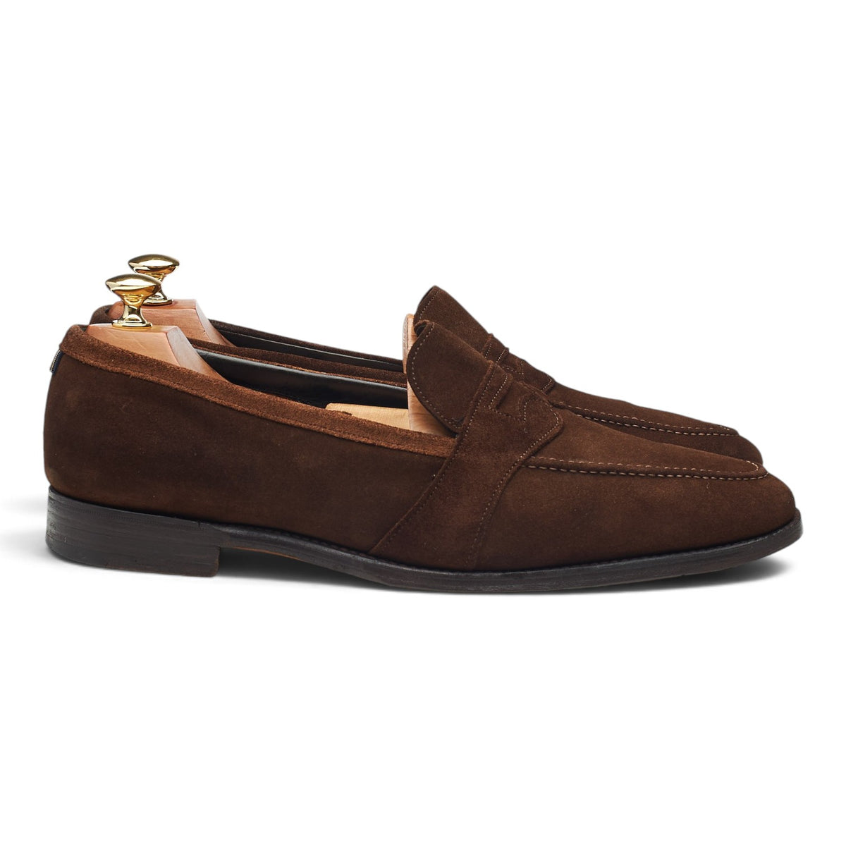Dark Brown Suede Loafers UK 9 F