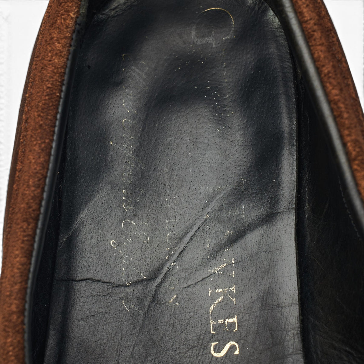 Dark Brown Suede Loafers UK 9 F