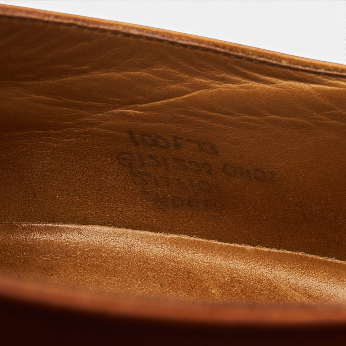 'Sydney' Tan Brown Leather Single Monk Strap UK 10 F