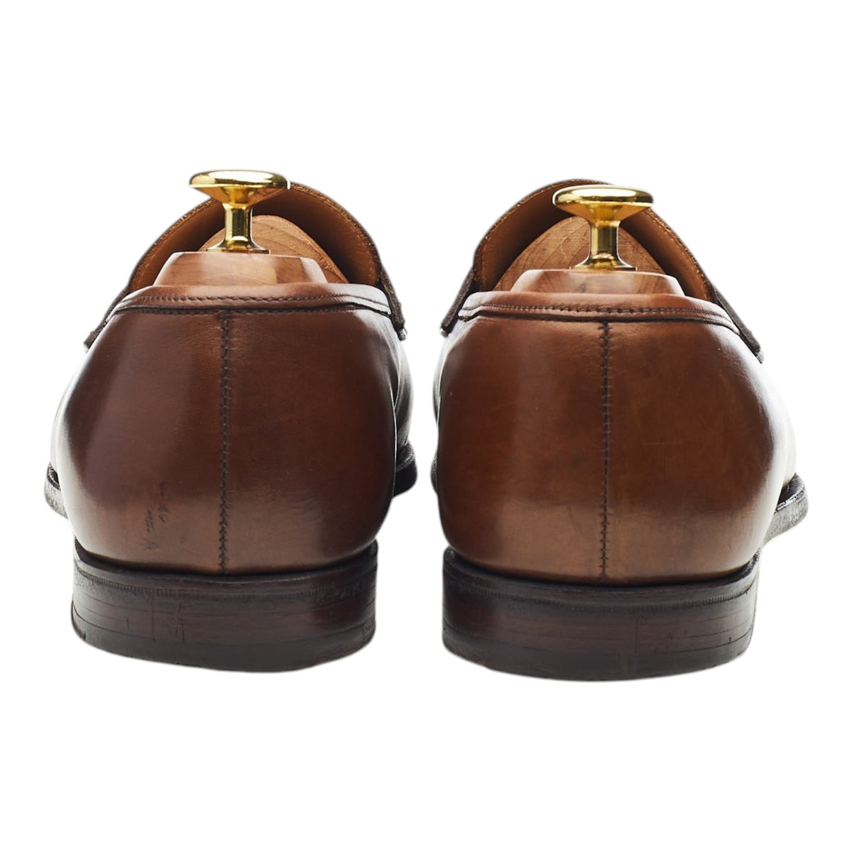 'Boston' Dark Brown Leather Loafers UK 8 E