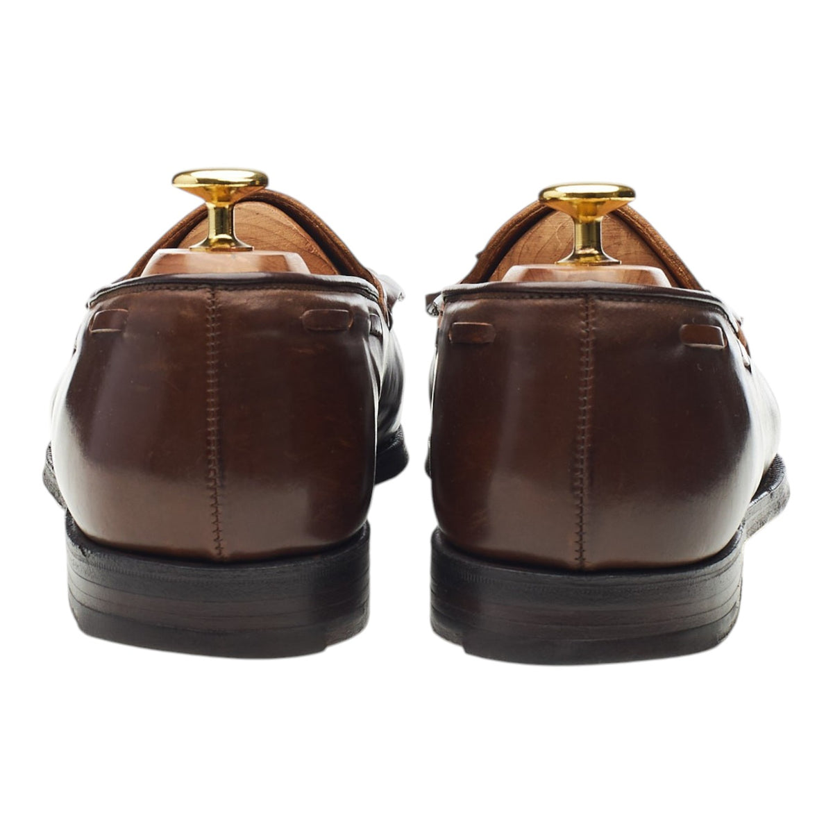 Ralph Lauren Marlow Brown Cordovan Leather Tassel Loafers UK 8 US 9 D