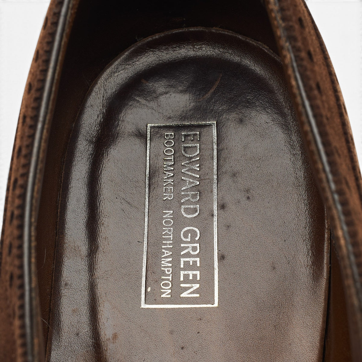 'Canterbury' Dark Brown Suede Oxford Brogues UK 10.5 E