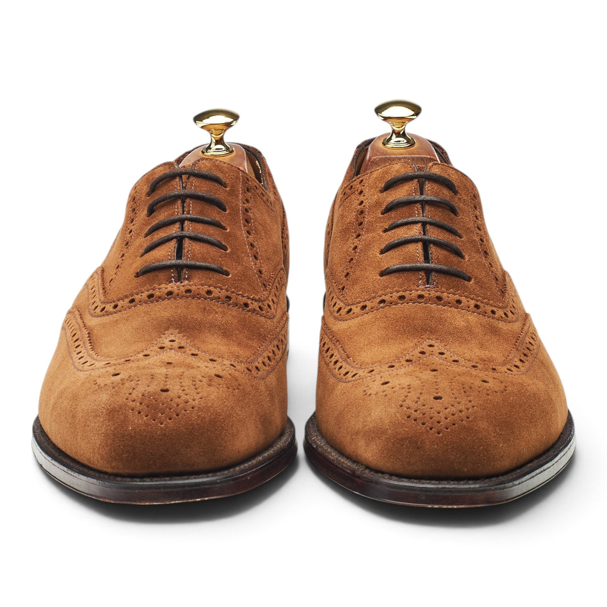 1880 'Buckingham' Brown Suede Oxford Brogues UK 10.5 F