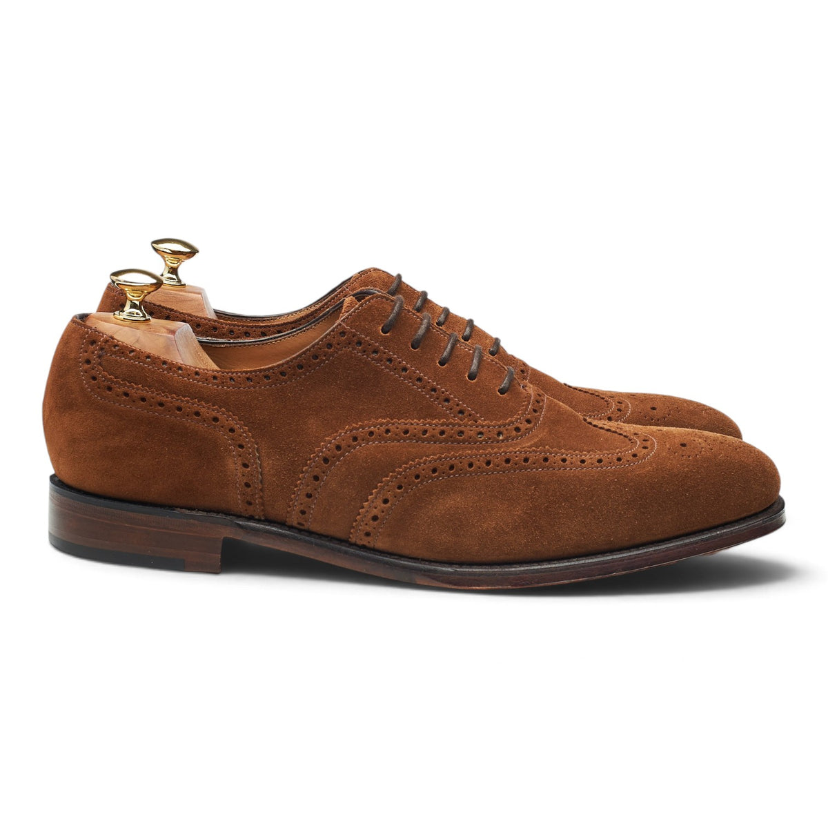 1880 'Buckingham' Brown Suede Oxford Brogues UK 10.5 F