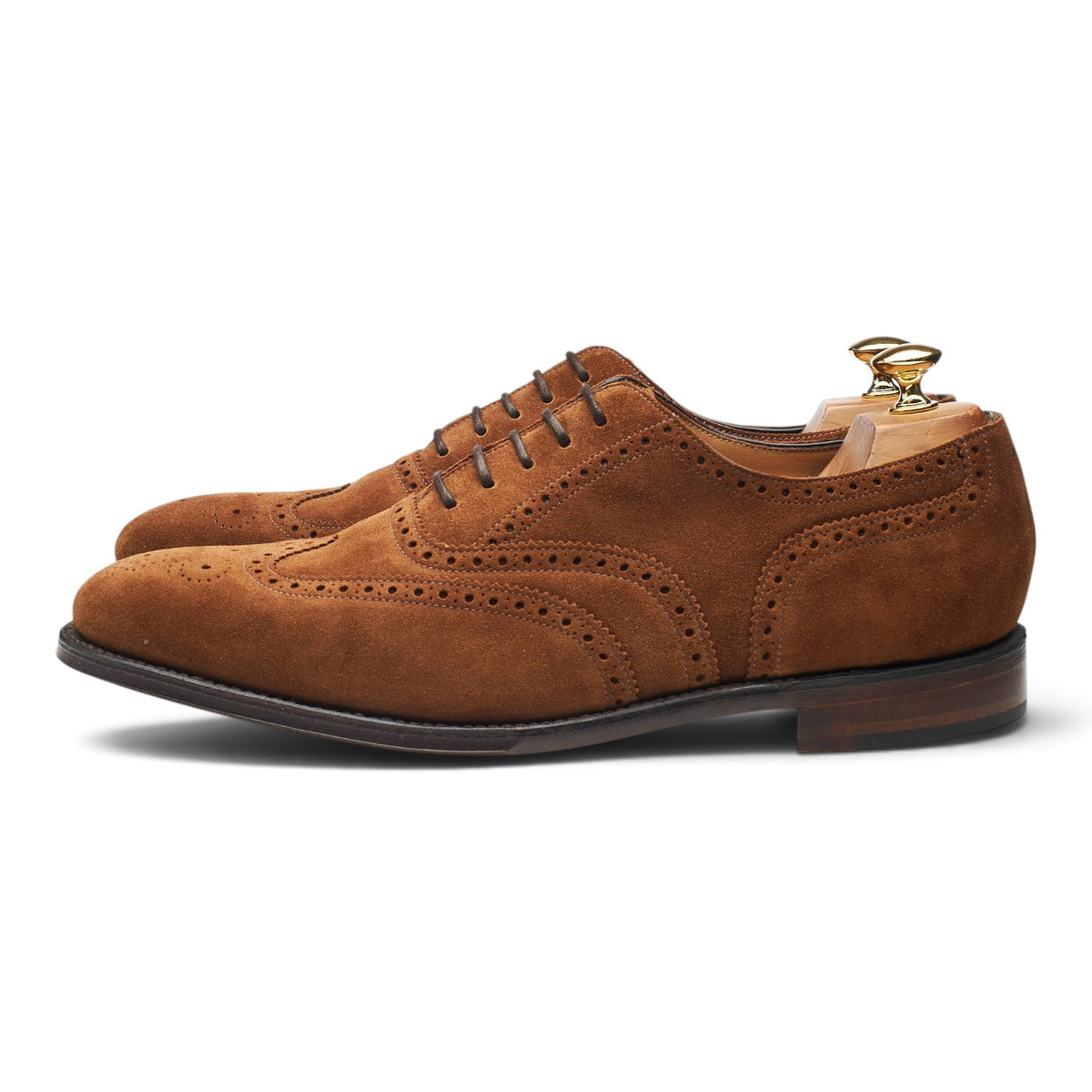 1880 'Buckingham' Brown Suede Oxford Brogues UK 10.5 F