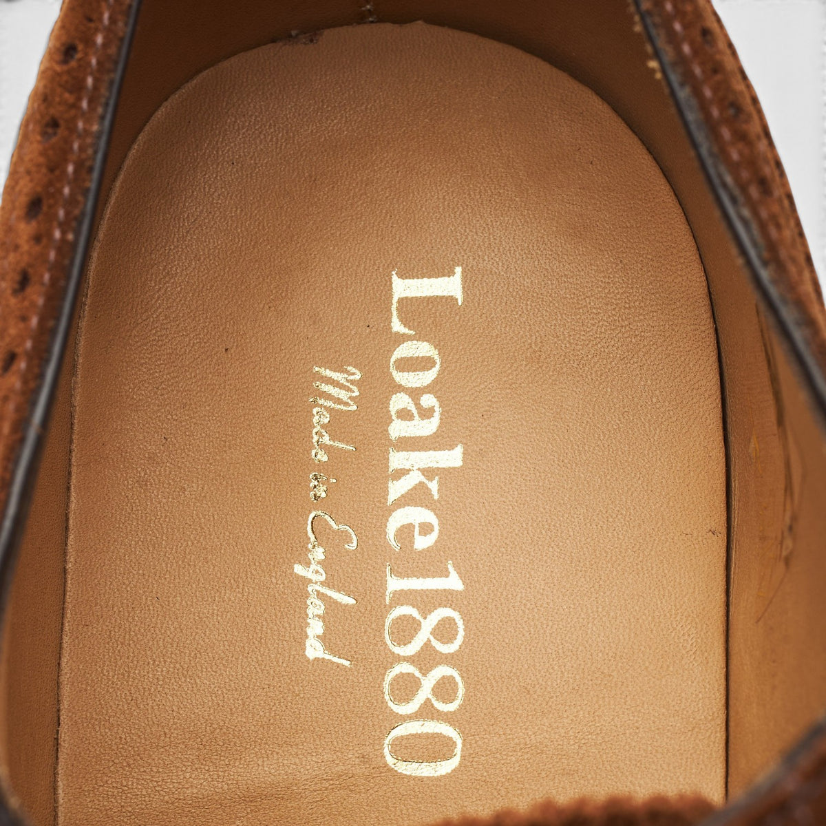 1880 'Buckingham' Brown Suede Oxford Brogues UK 10.5 F