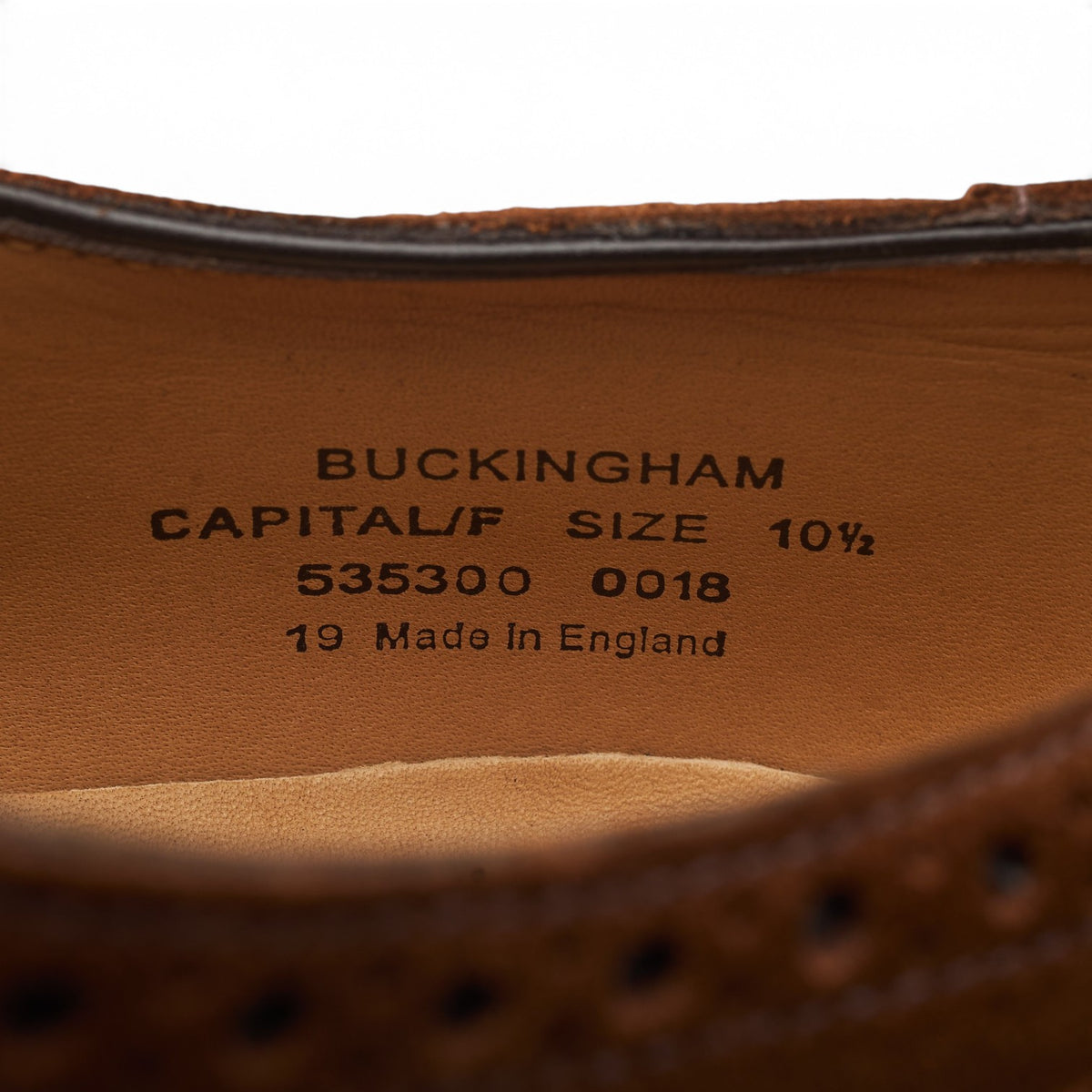 1880 'Buckingham' Brown Suede Oxford Brogues UK 10.5 F