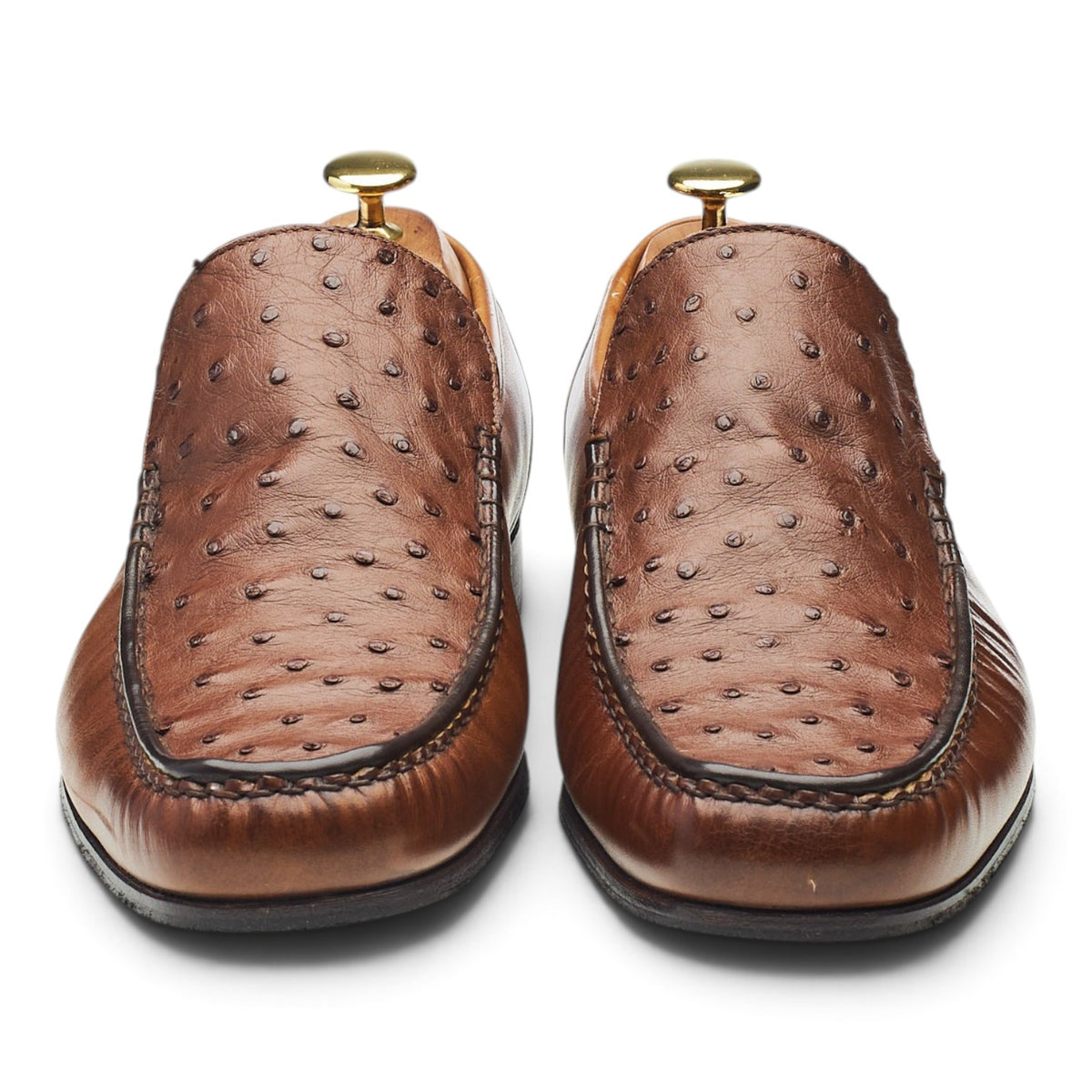 'Javron' Brown Leather Loafers UK 8.5 G