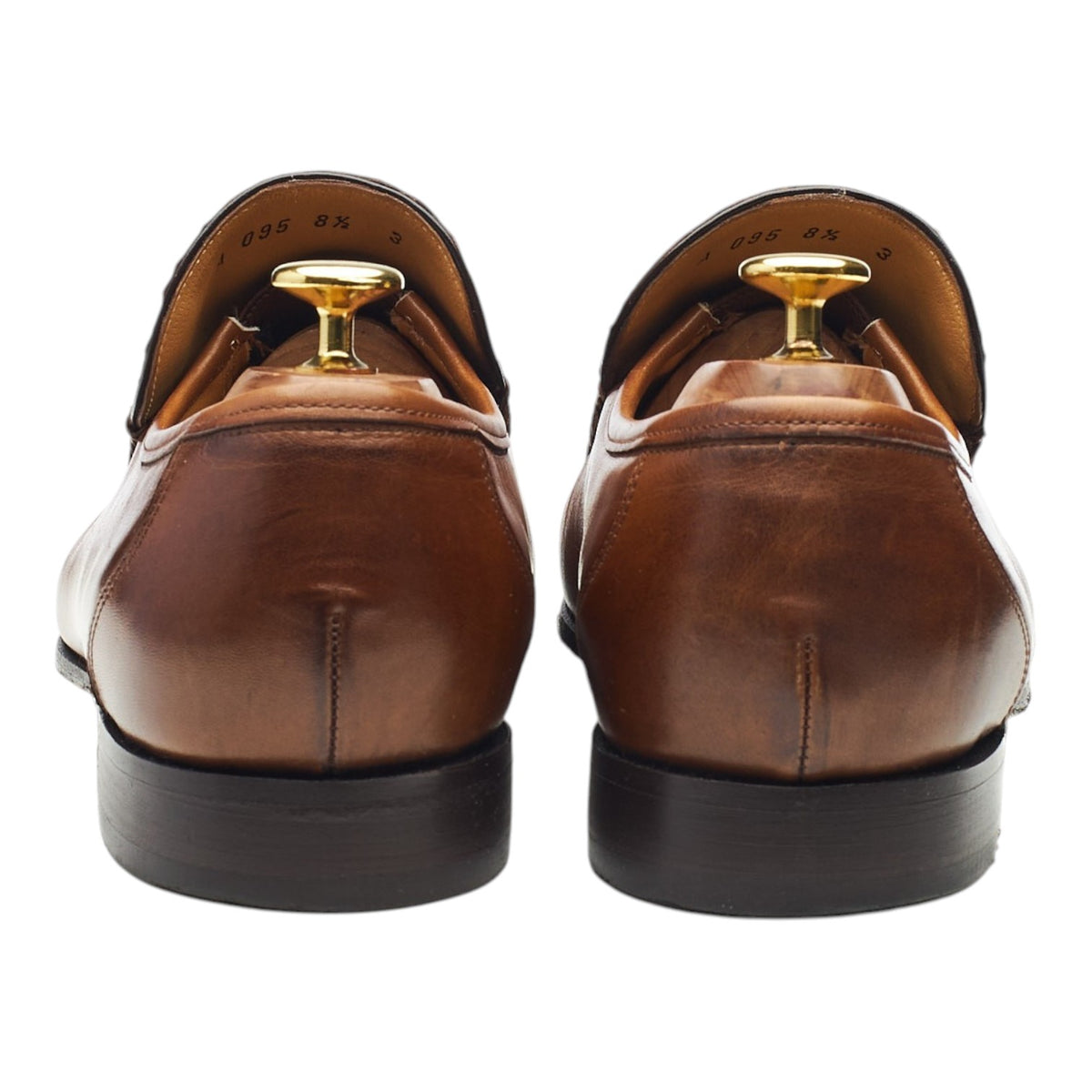 'Javron' Brown Leather Loafers UK 8.5 G