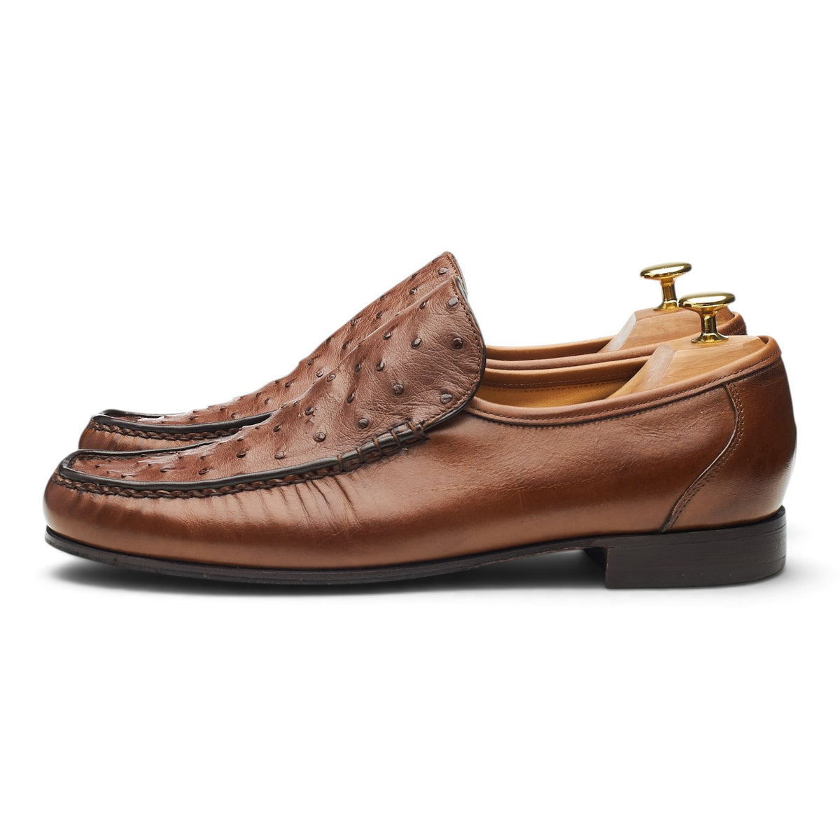 'Javron' Brown Leather Loafers UK 8.5 G