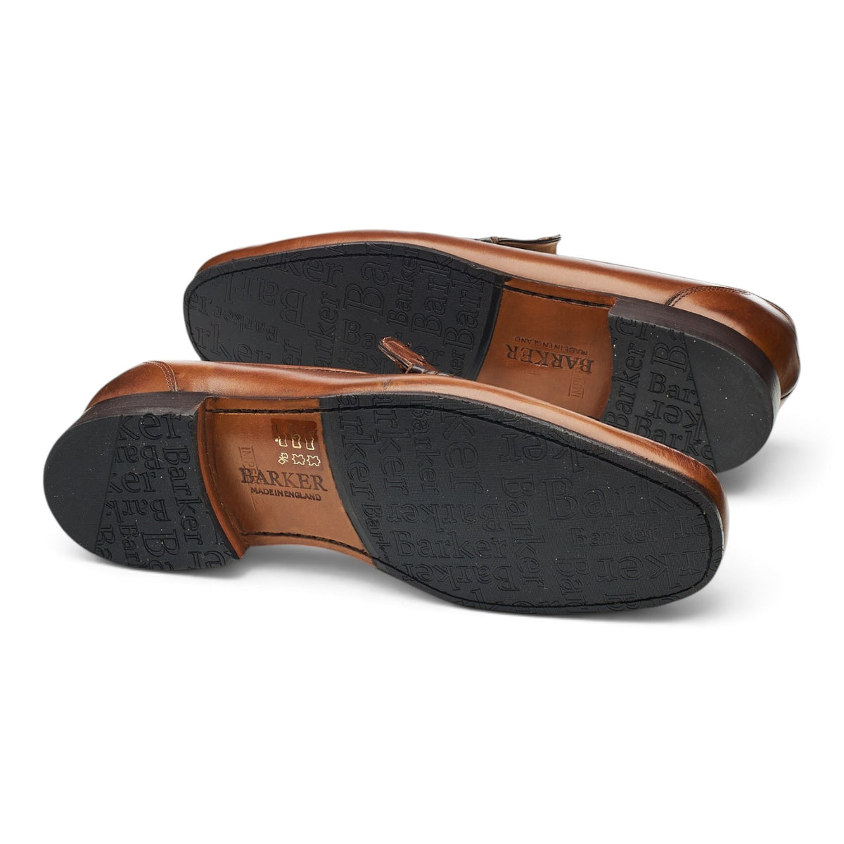 'Javron' Brown Leather Loafers UK 8.5 G