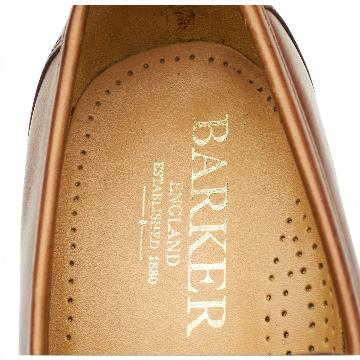 'Javron' Brown Leather Loafers UK 8.5 G