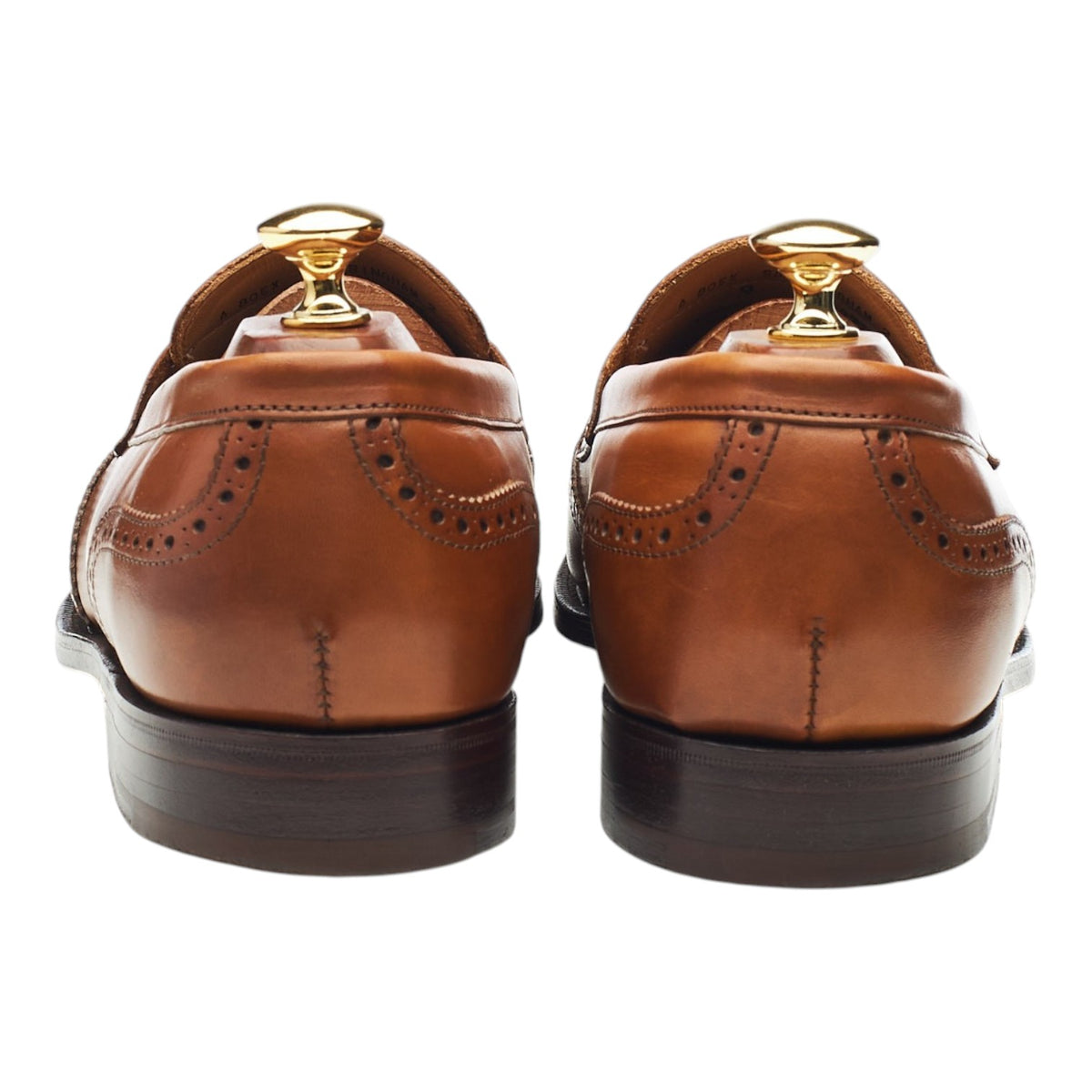 'Sandringham' Tan Brown Leather Tassel Loafers UK 9 EX