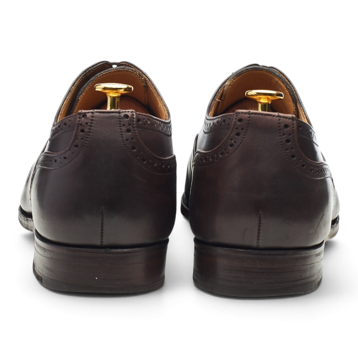 'Kensington' Dark Brown Leather Oxford Brogues UK 13