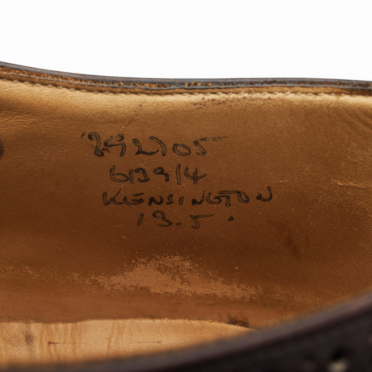 'Kensington' Dark Brown Leather Oxford Brogues UK 13