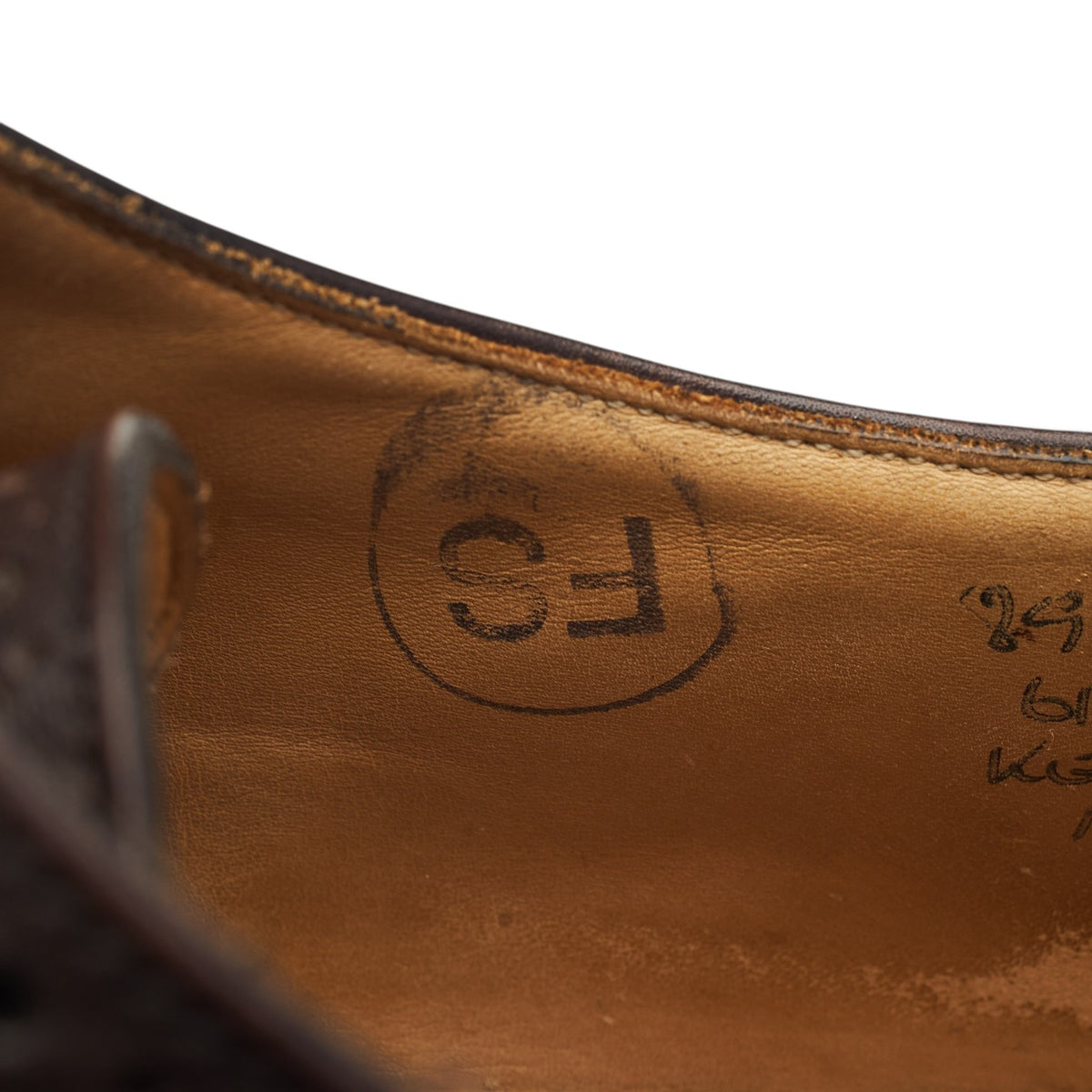 'Kensington' Dark Brown Leather Oxford Brogues UK 13