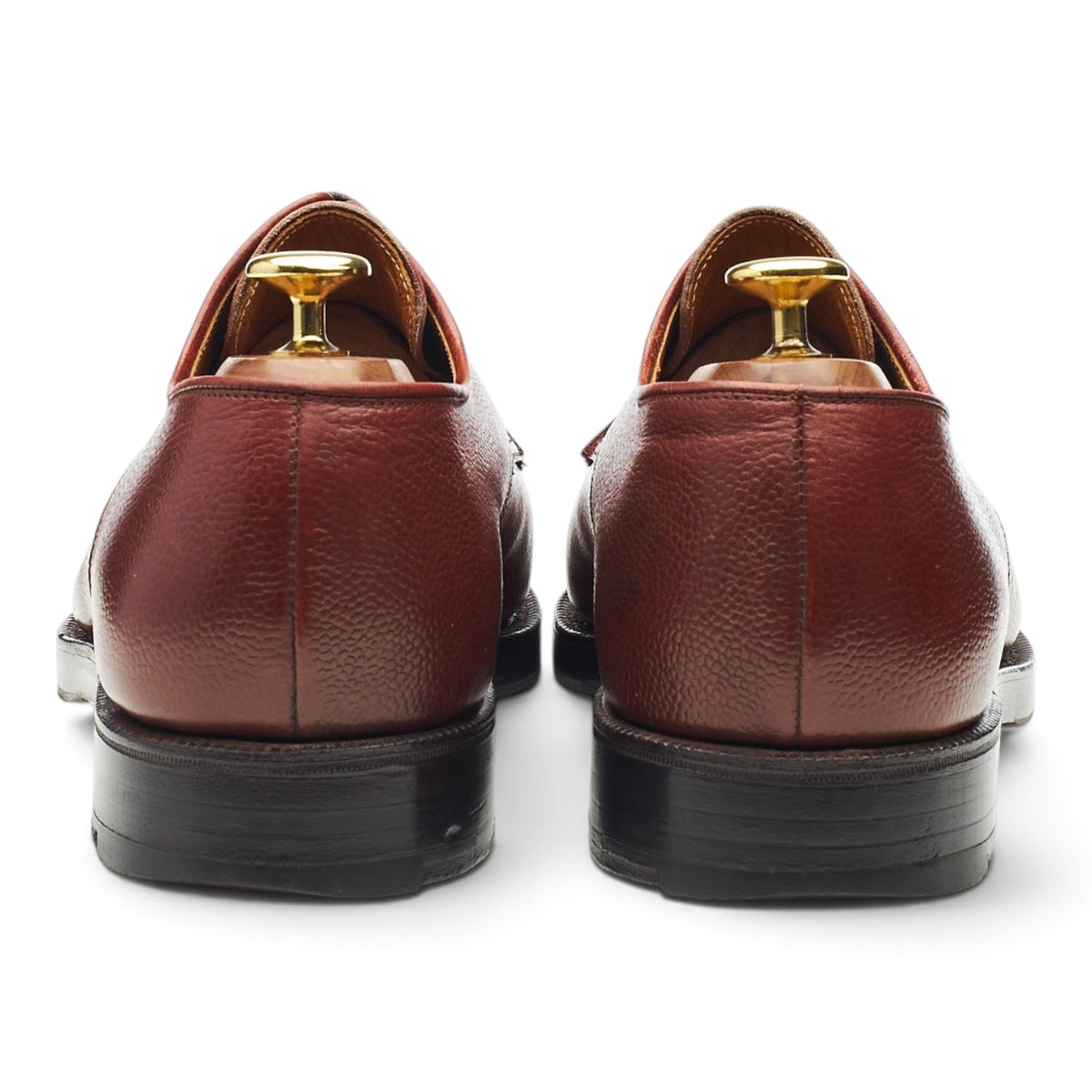 Cordings 'Lingfield' Tan Brown Leather Cap Toe Derby UK 8 E