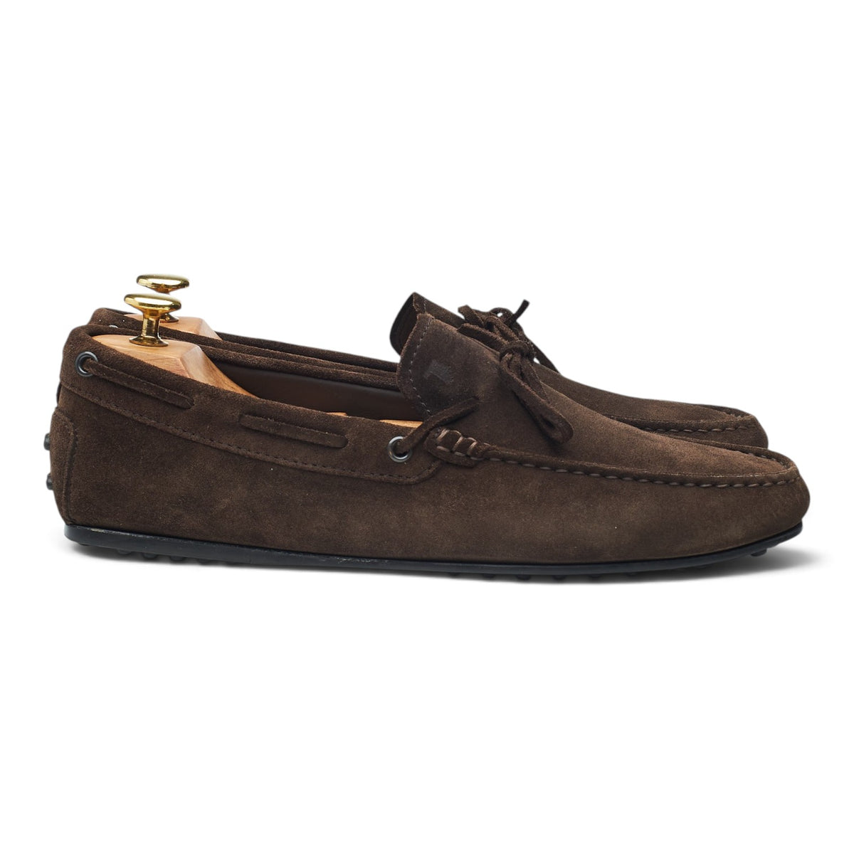 Gommino Dark Brown Suede Driving Loafers UK 8.5